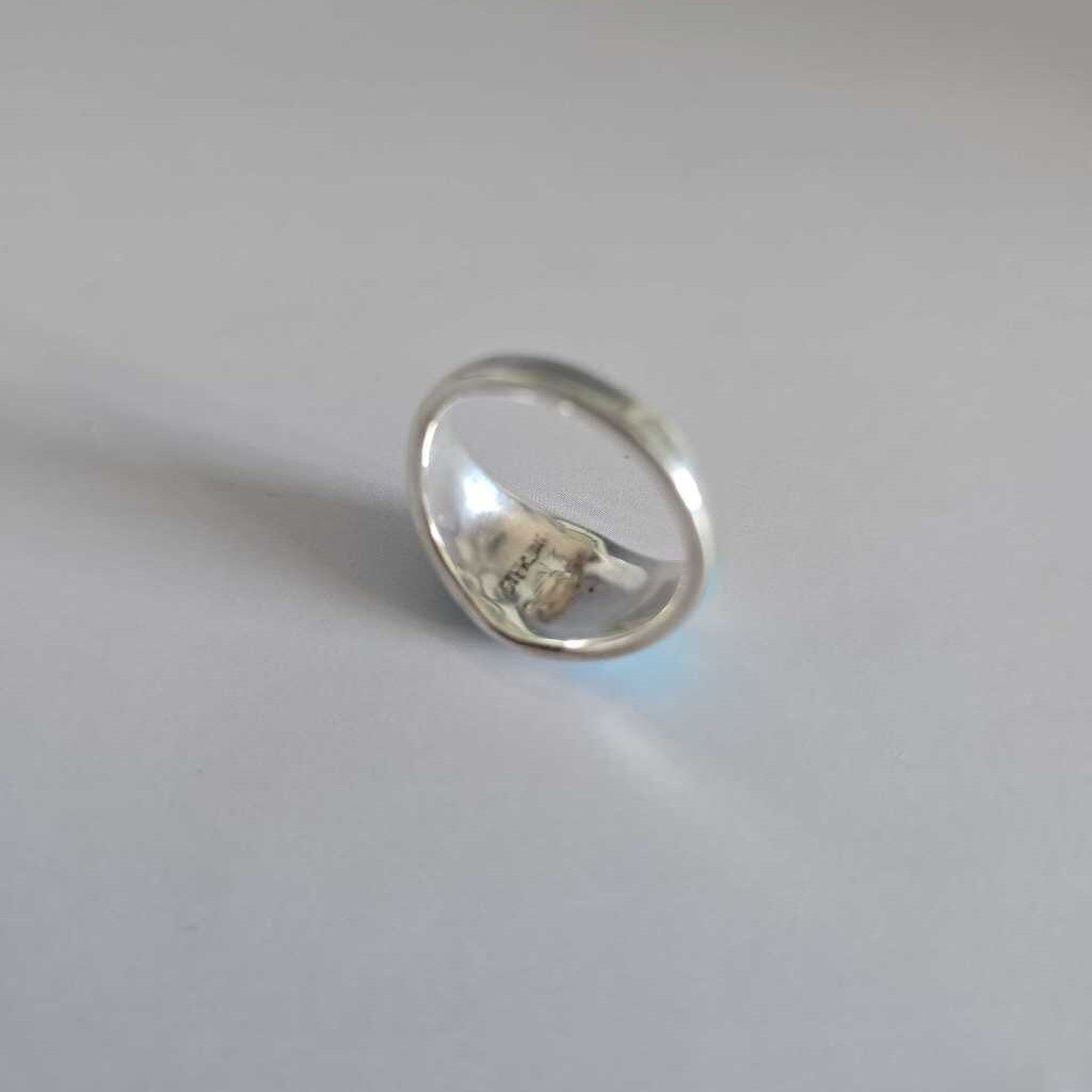 Vintage Navajo Sterling & Turquoise Ring SZ6