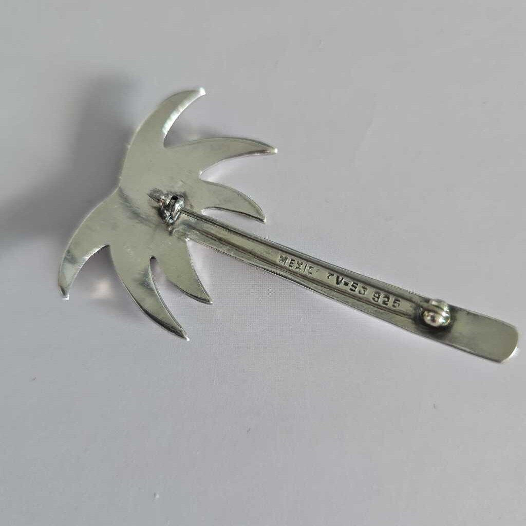 Mexico TAXCO Sterling Palm Tree Brooch TV-53