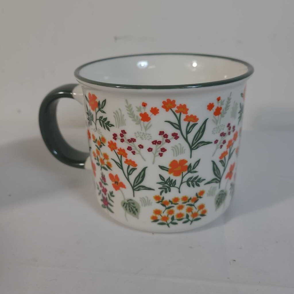 S/4 FLORAL MUGS