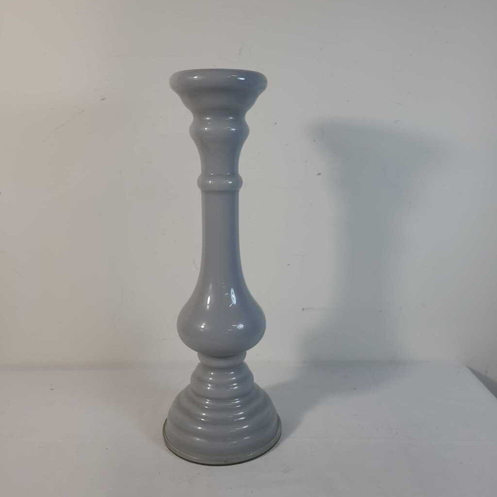GREY CERAMIC CANDLESTICK