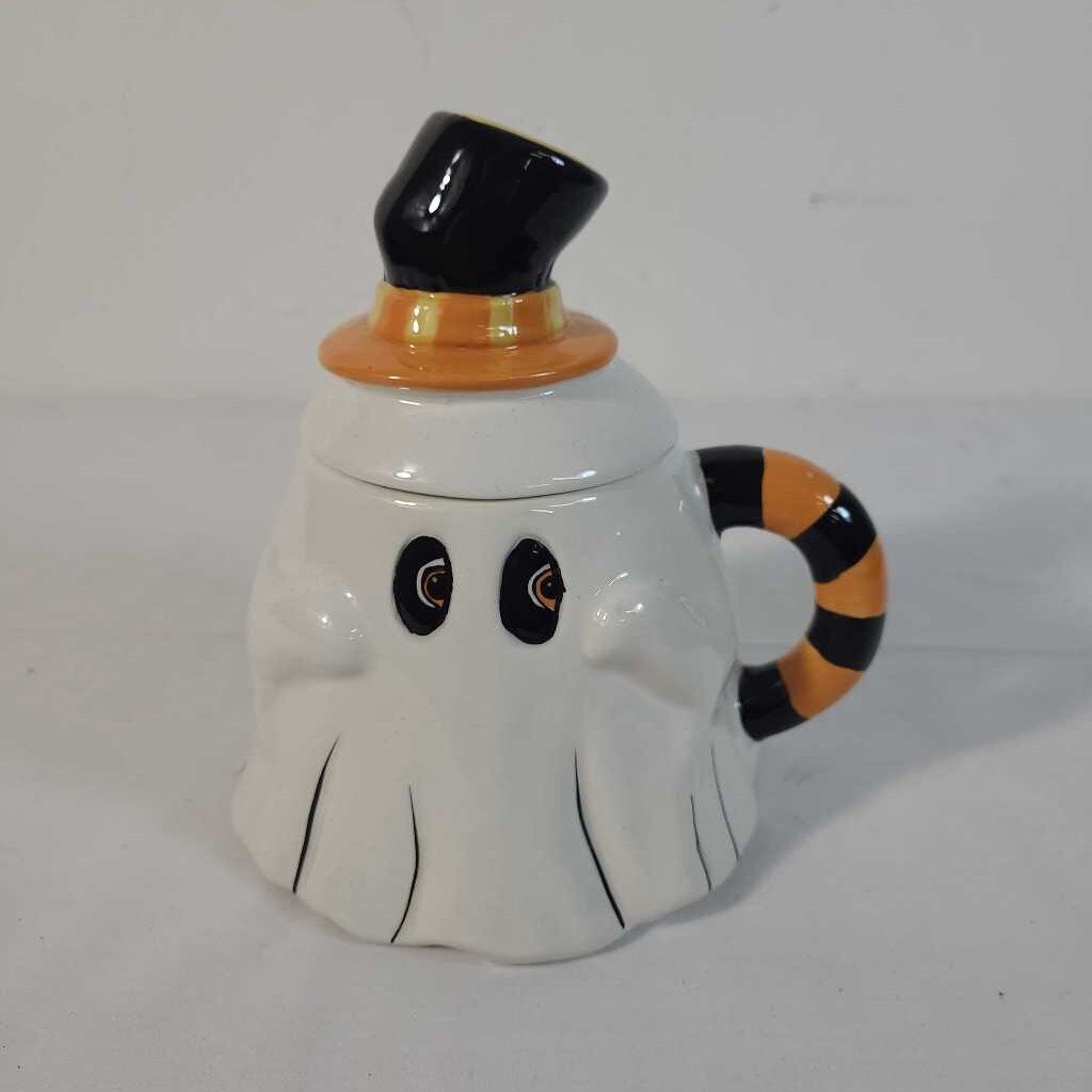 GHOST MUG W/LID