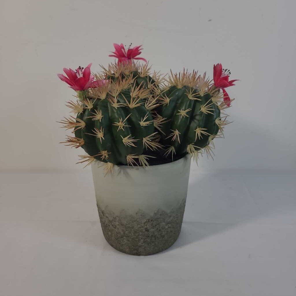 FAUX FLOWERING CACTUS