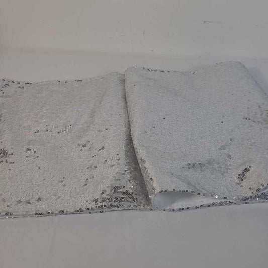 SILVER SEQUIN TABLE RUNNER