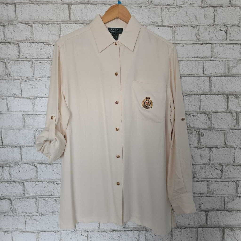 Vintage RALPH LAUREN White Silk Shirt