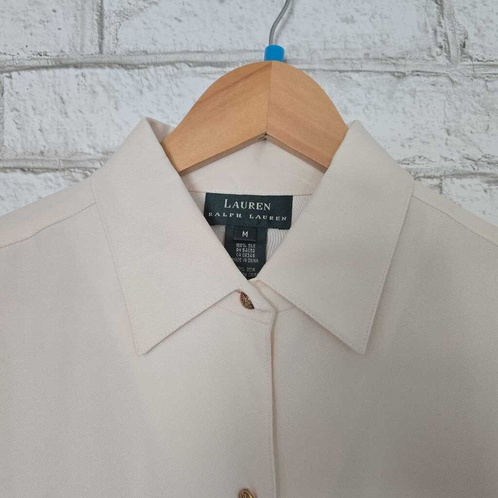 Vintage RALPH LAUREN White Silk Shirt