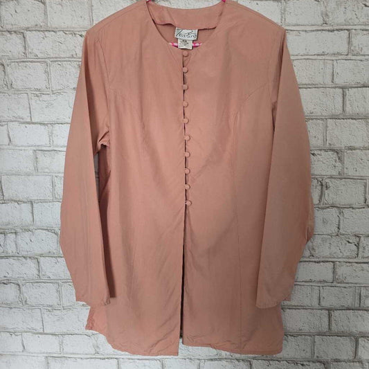 Vintage PURSUITS Silk Tunic Lt Pink SZ M