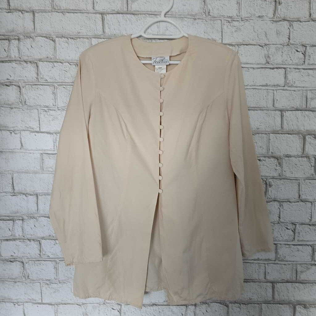 Vintage PURSUITS Silk Tunic Cream SZ M