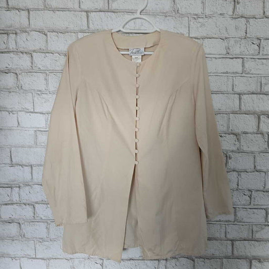 Vintage PURSUITS Silk Tunic Cream SZ M