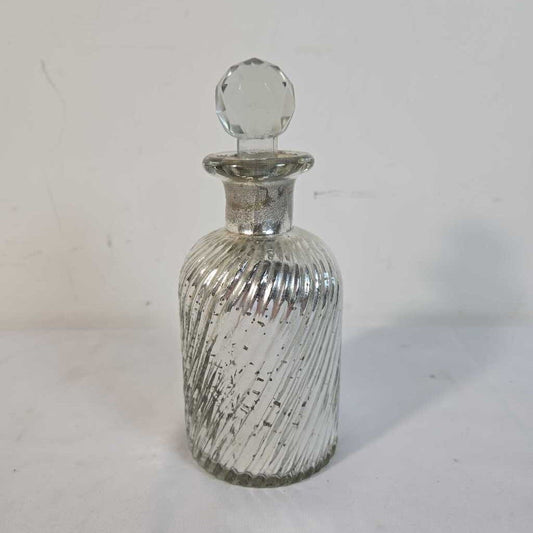 ROUND MERCURY GLASS BOTTLE