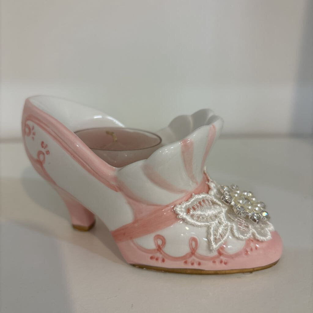 Porcelain Decorative Tea light Candle Shoe