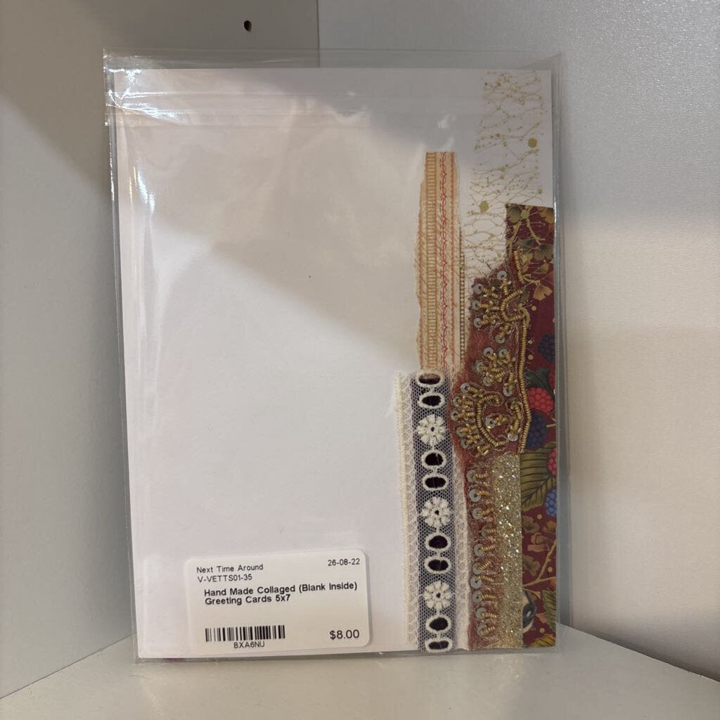 Hand Made Collaged (Blank Inside) Greeting Cards