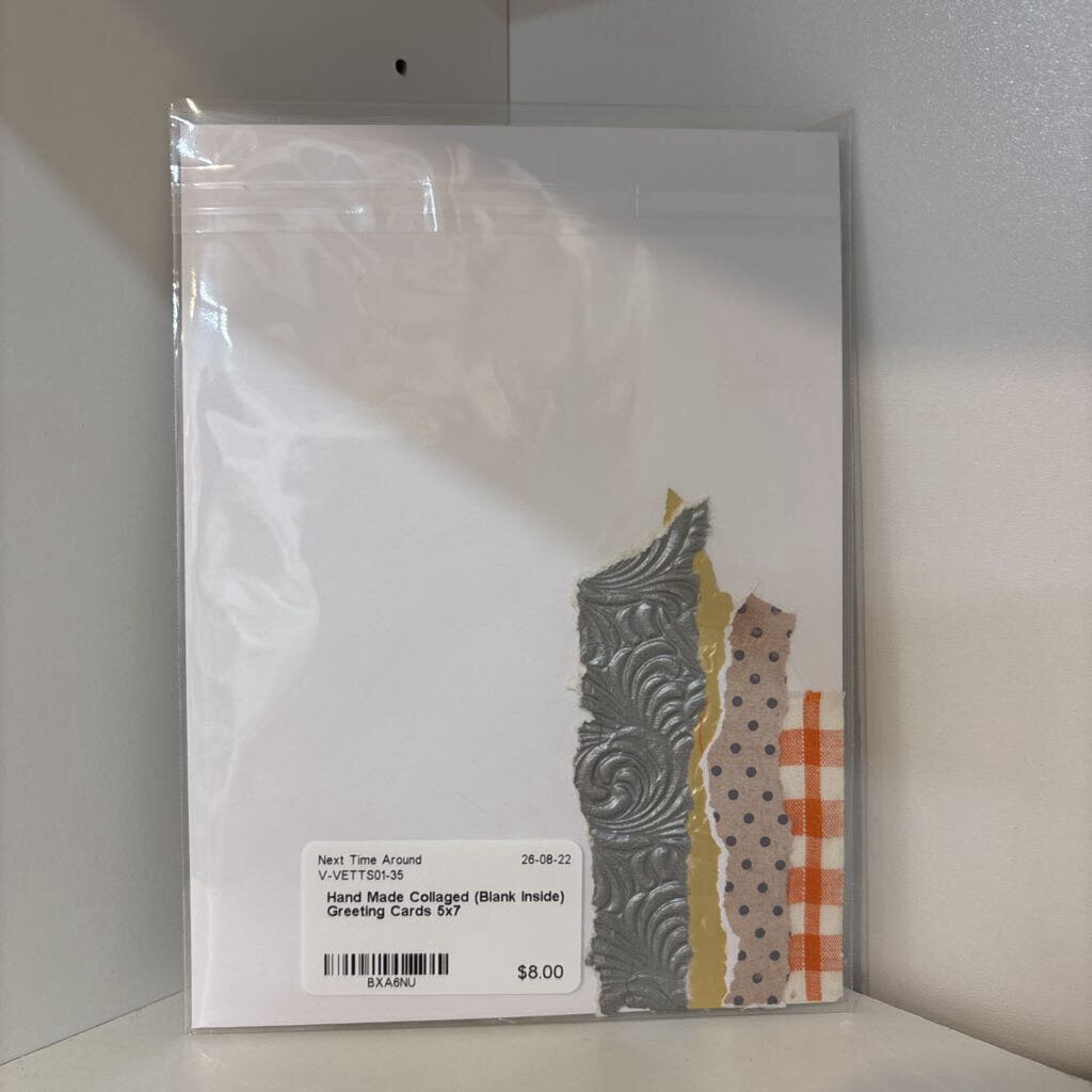 Hand Made Collaged (Blank Inside) Greeting Cards