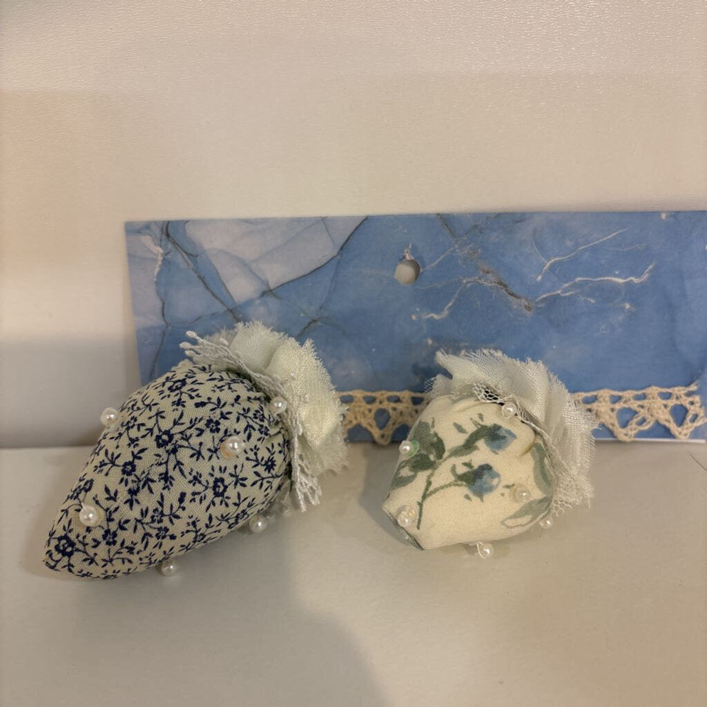 Fabric Strawberry Ornaments