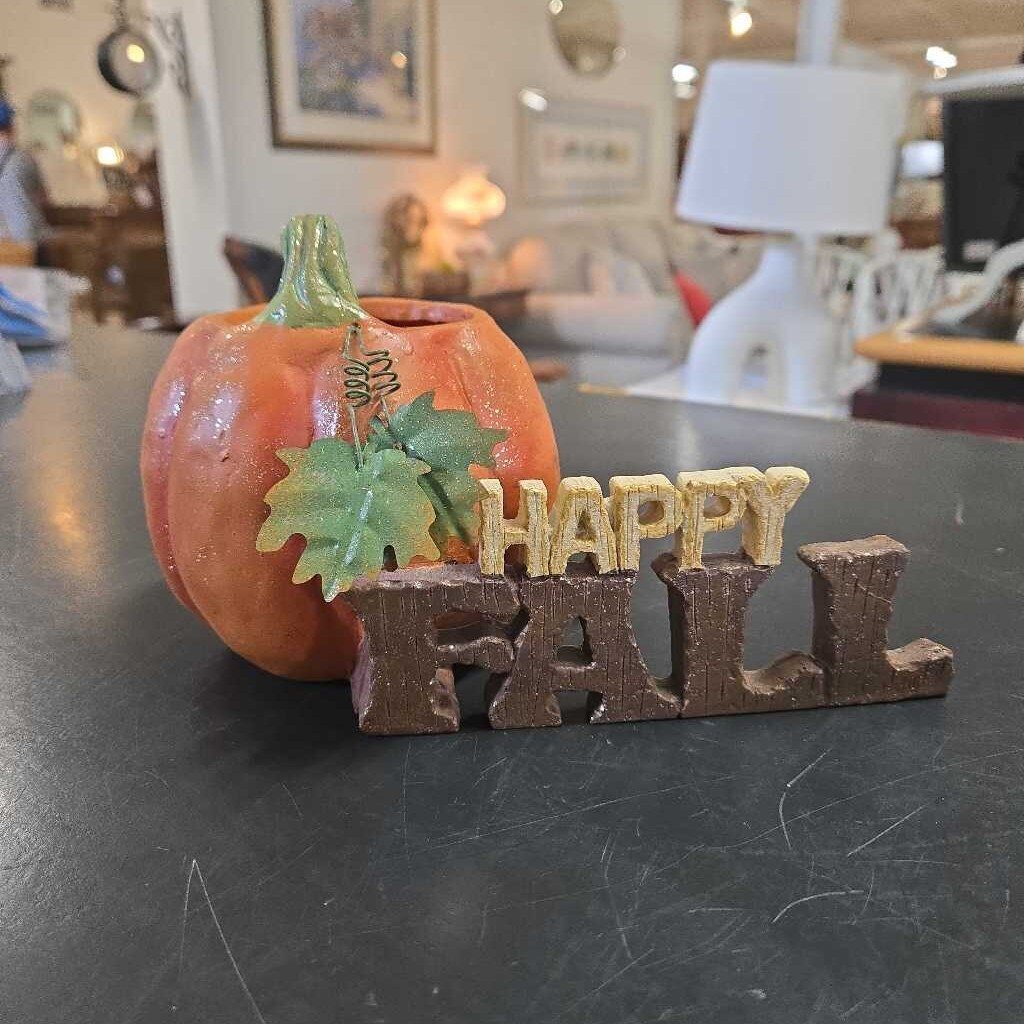 HAPPY FALL PUMPKIN VASE