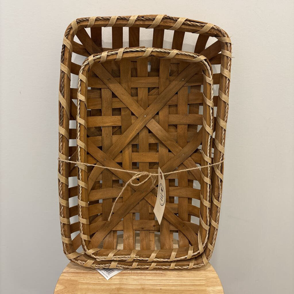Woven Basket/Trays - Set of two