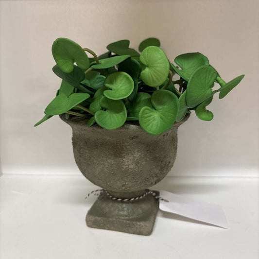 Textured Green Urn