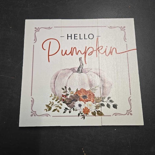 HELLO PUMPKIN SIGN