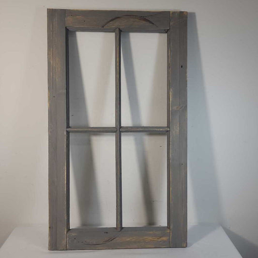 DISTRESSED GREY WOOD WINDOW FRAME