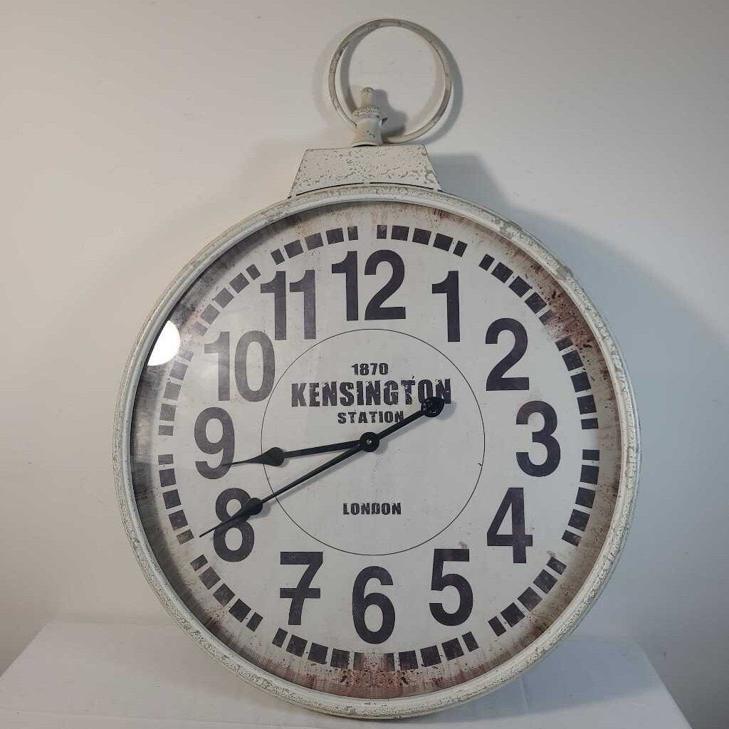 VTG STYLE KENSINGTON STATION 1870 WALL CLOCK