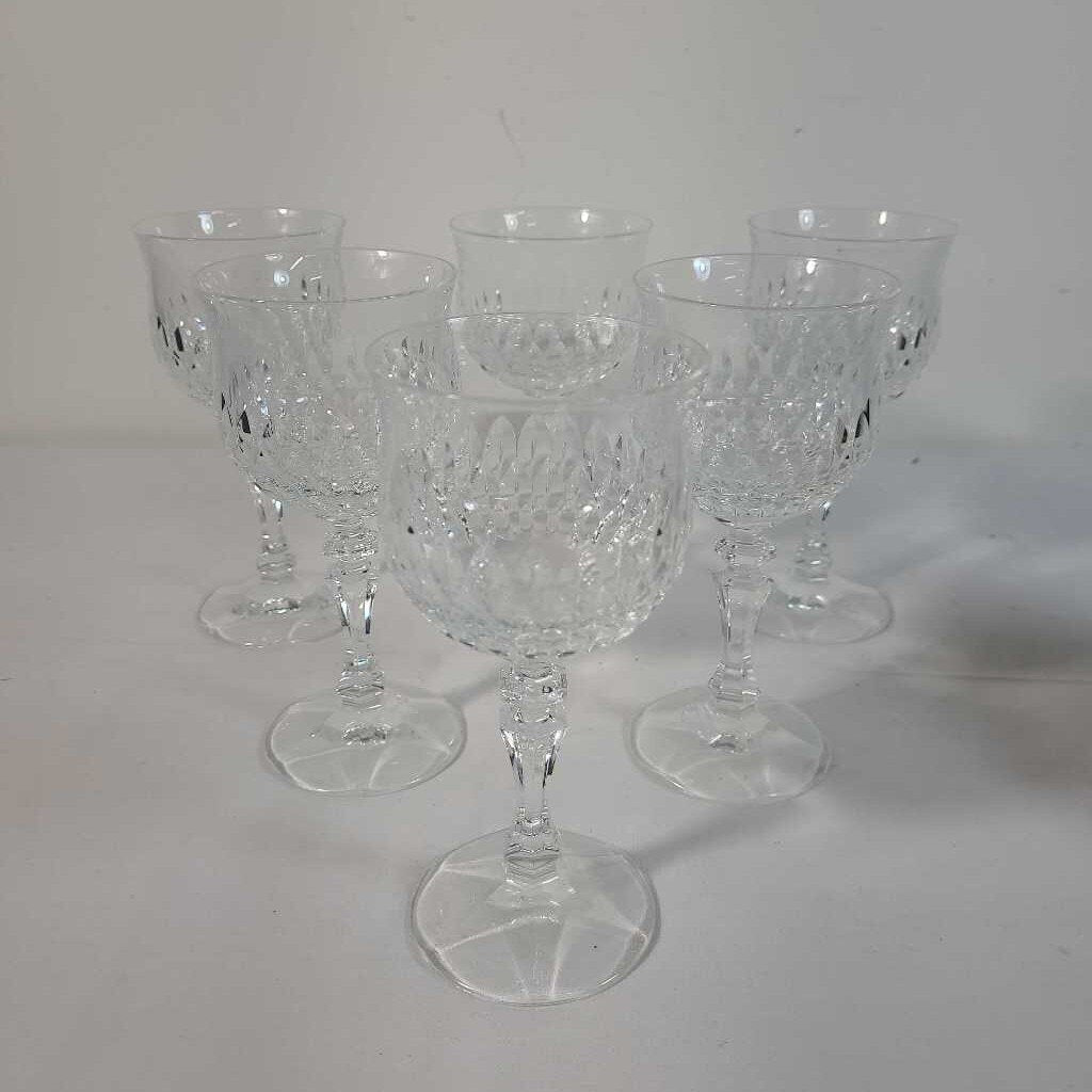S/6 DESIRRE~SCHOTT ZWIESEL CRYSTAL WINE GLASSES