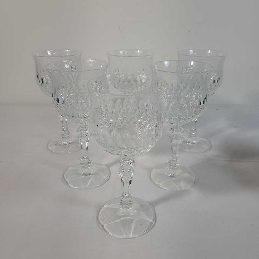 S/6 DESIRRE~SCHOTT ZWIESEL CRYSTAL WINE GLASSES