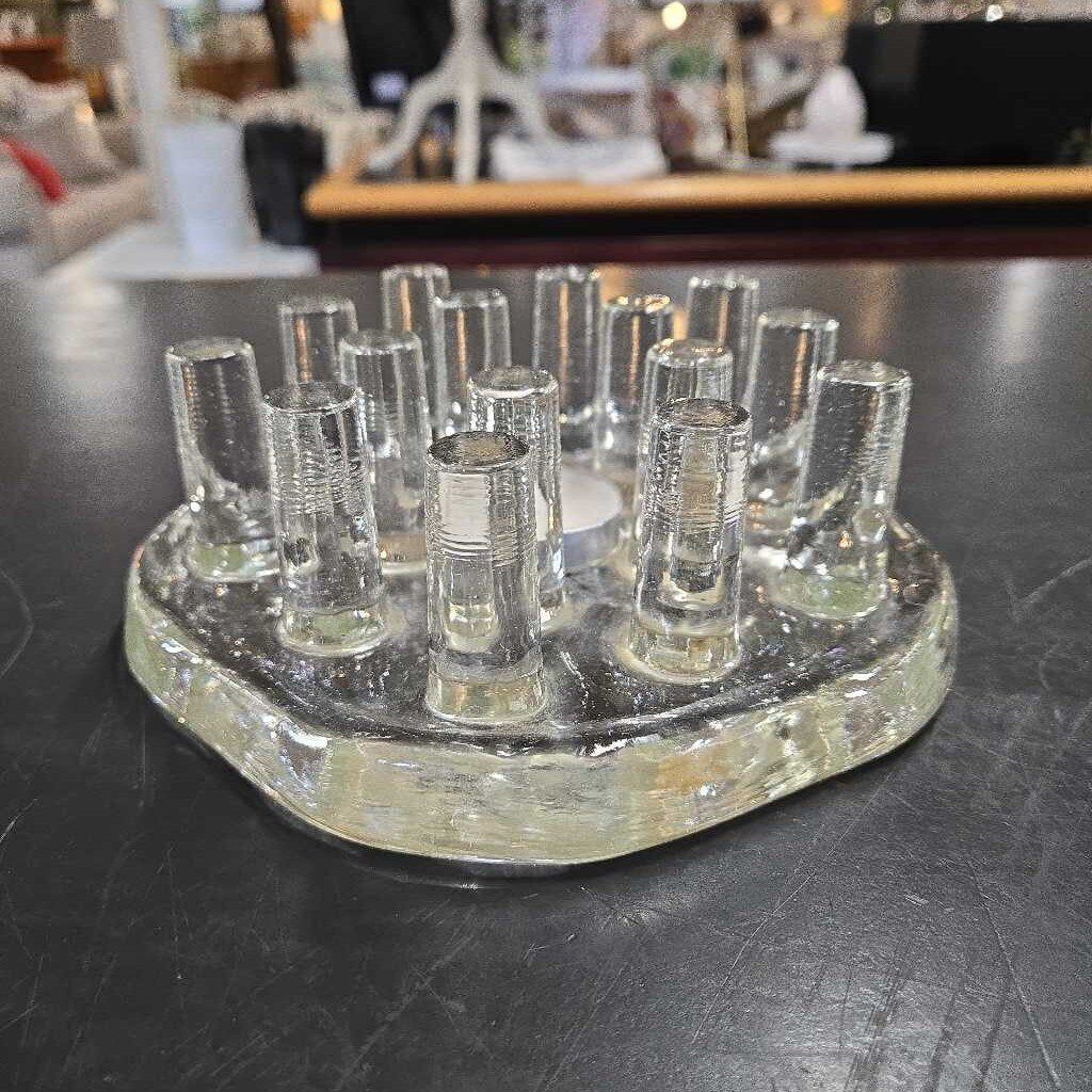VTG GLASS TEAPOT WARMER