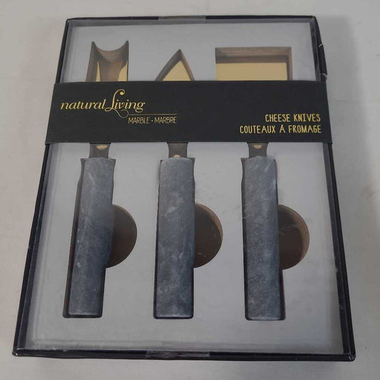 MARBLE HANDLE CHEESE KNIVES