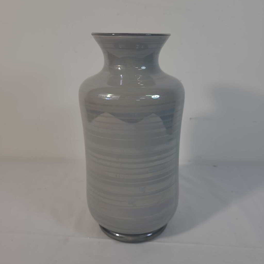 GREY GLASS VASE