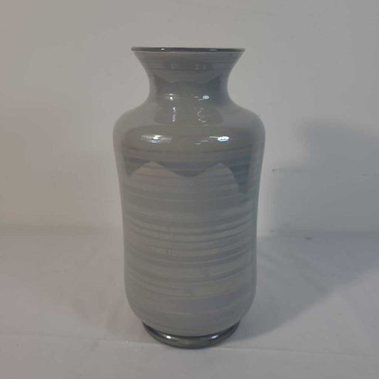 GREY GLASS VASE