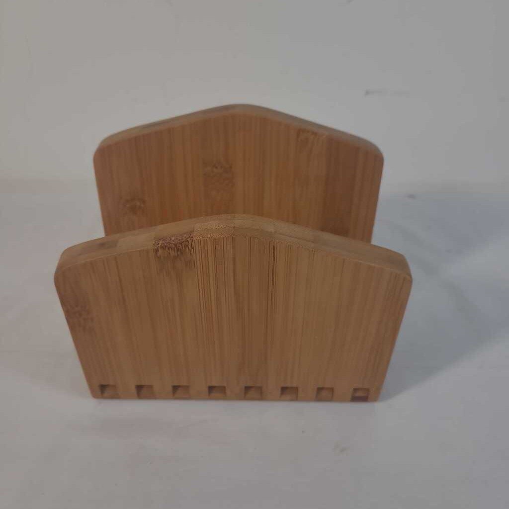 ADJUSTABLE BAMBOO NAPKIN HOLDER