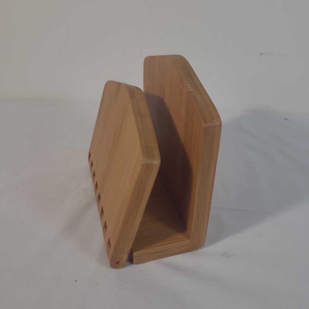 ADJUSTABLE BAMBOO NAPKIN HOLDER