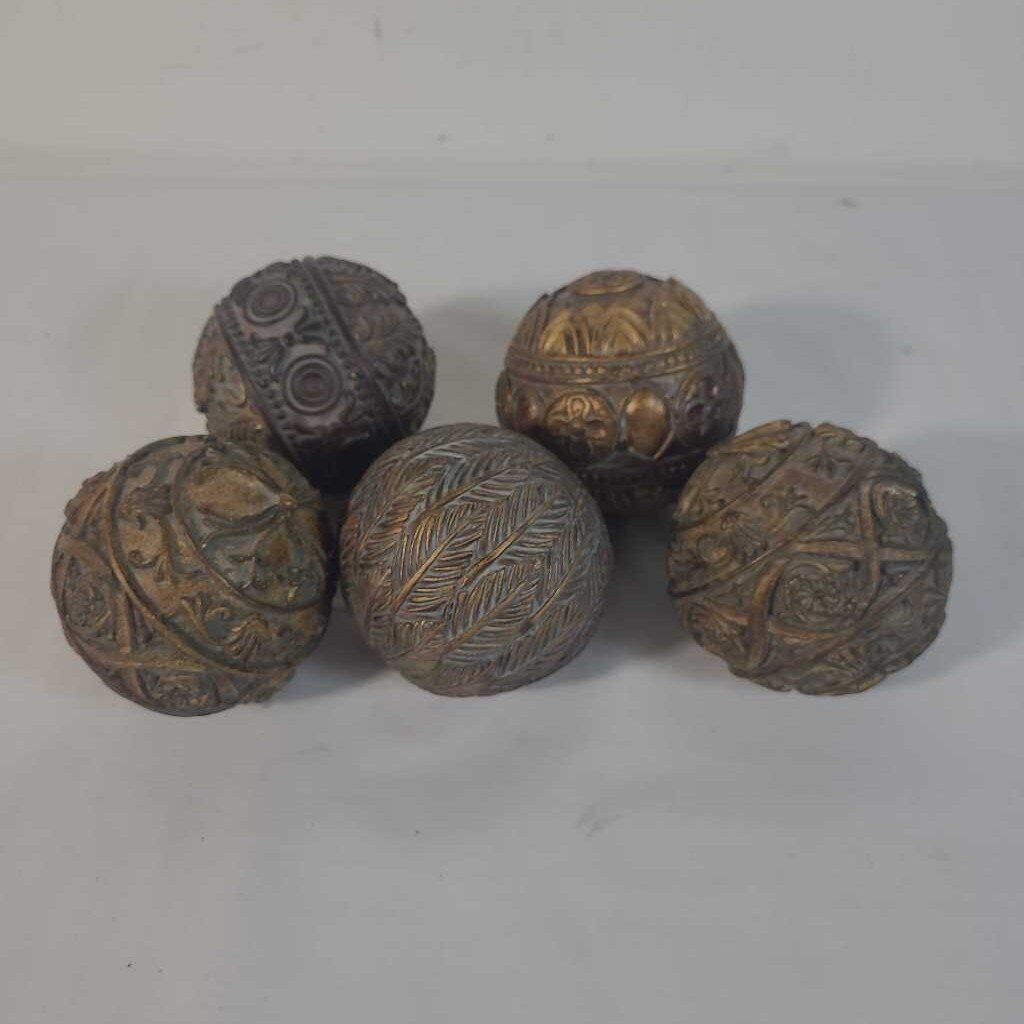 S/5 DECORATIVE BALLS
