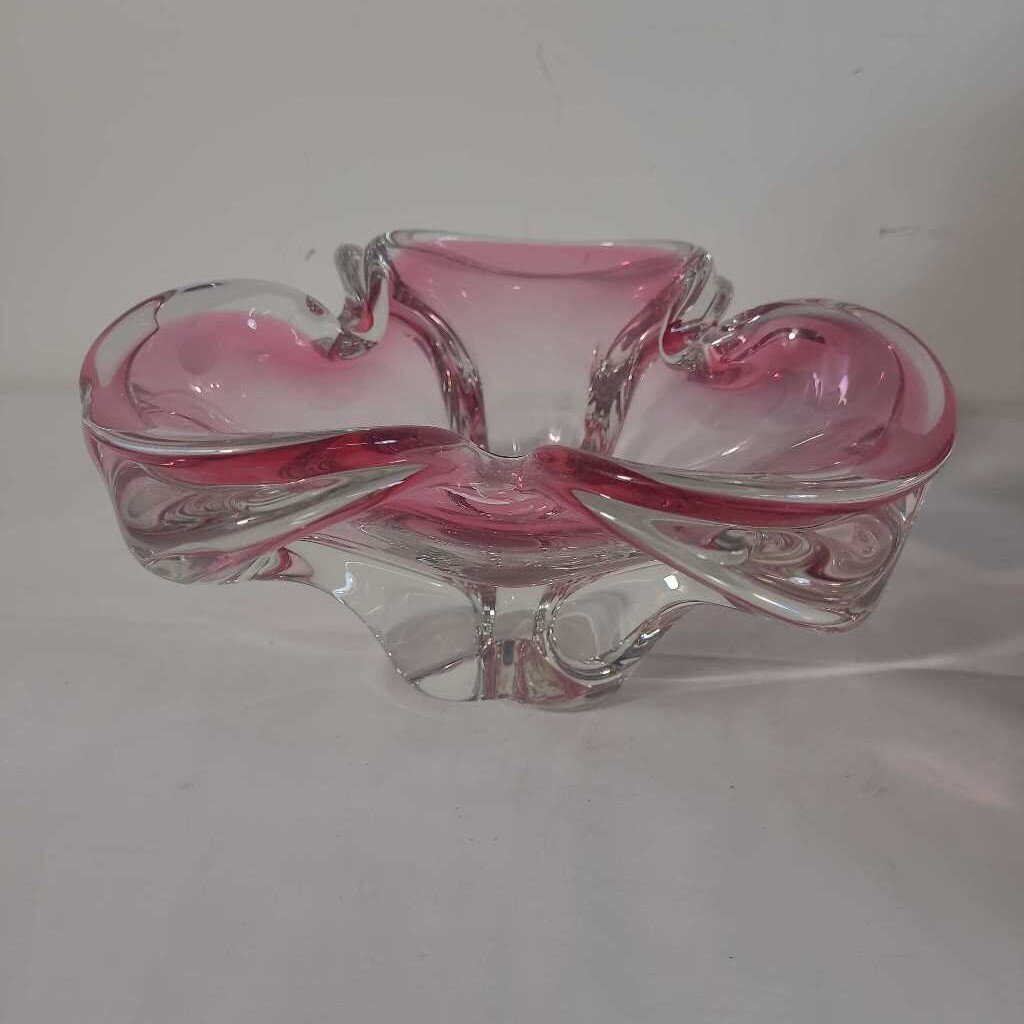 MCM ART GLASS BOWL~JOSEF HOSPODKA 1960 CZECHOSLOVAKIA