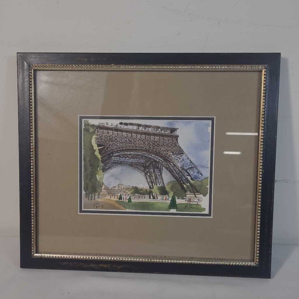 PARIS EFFILE TOWER BASE WATERCOLOUR
