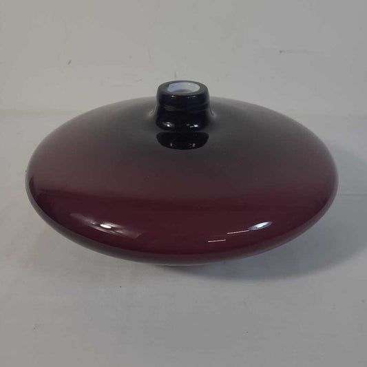ROUND PURPLE GLASS VASE