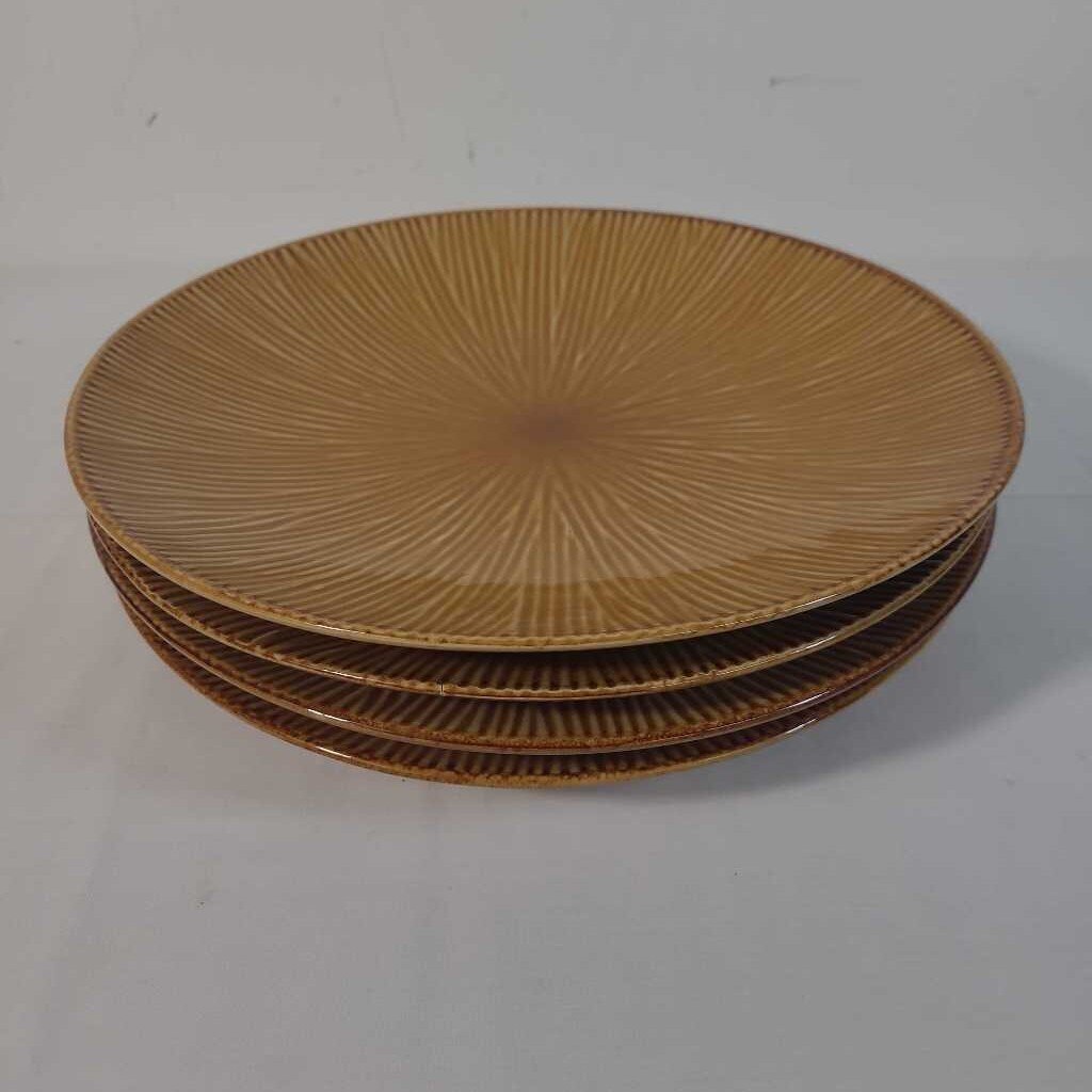 S/4 AMAZON BROWN PLATES