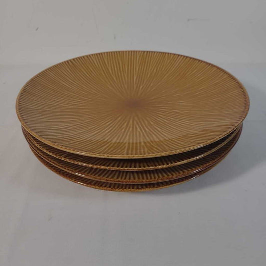 S/4 AMAZON BROWN PLATES