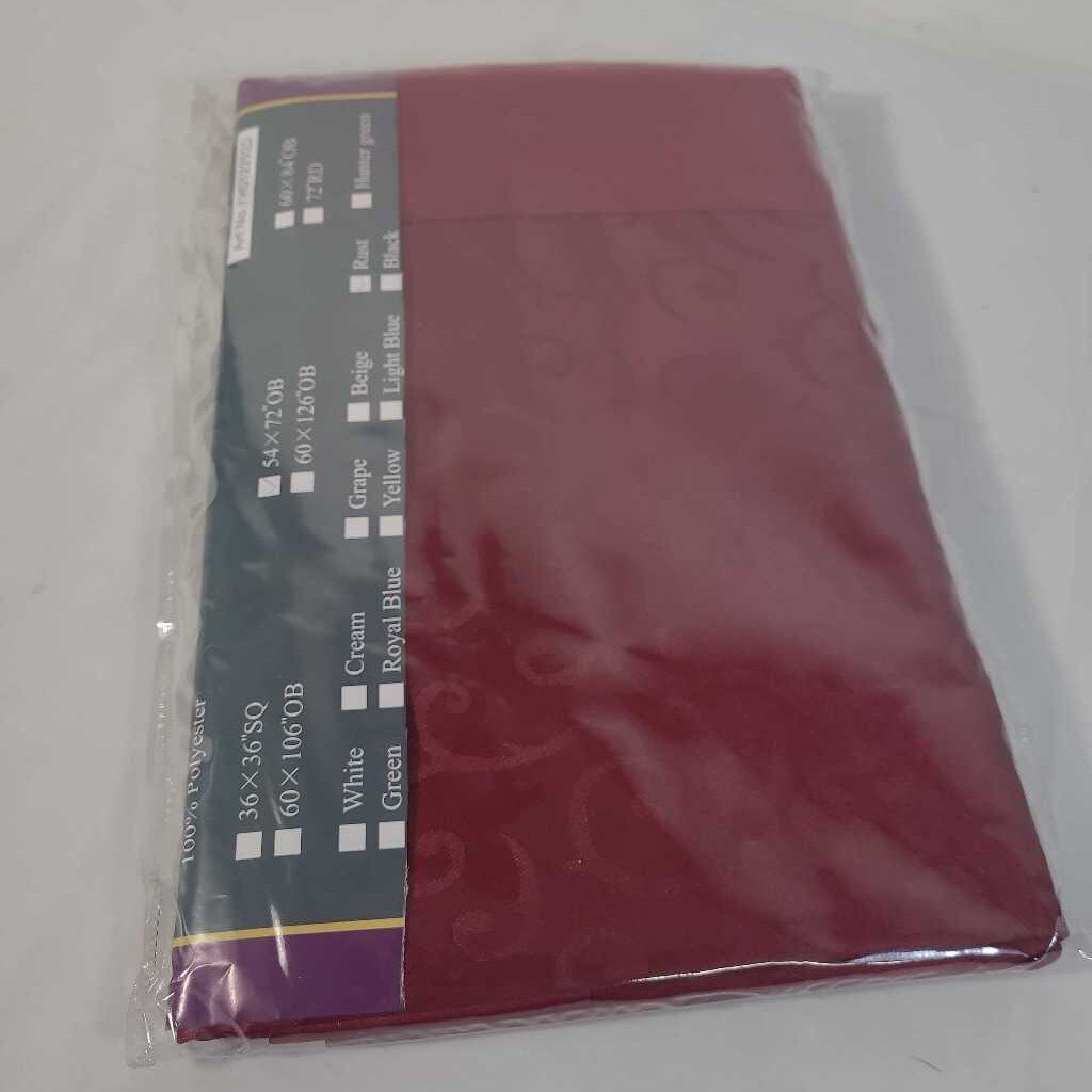 BURGANDY TABLE CLOTH