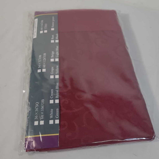 BURGANDY TABLE CLOTH