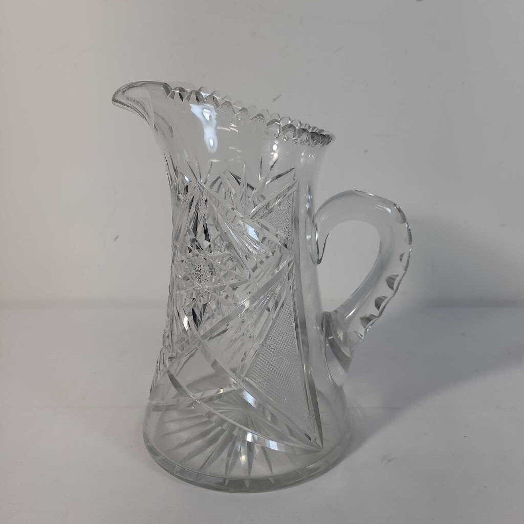 CUT CRYSTAL PINWHEEL PITCHER