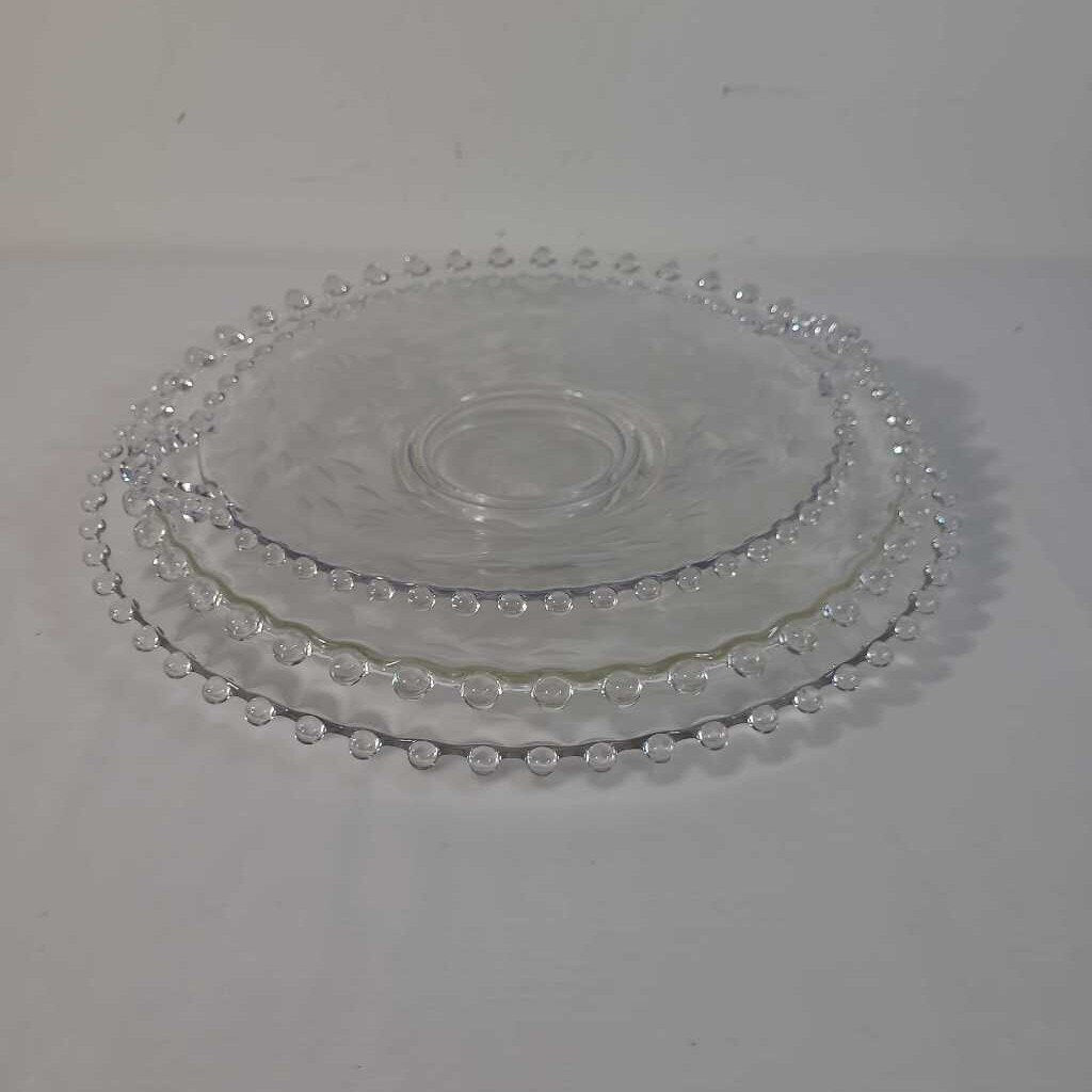 S/3 CORNFLOWER SERVING PLATES