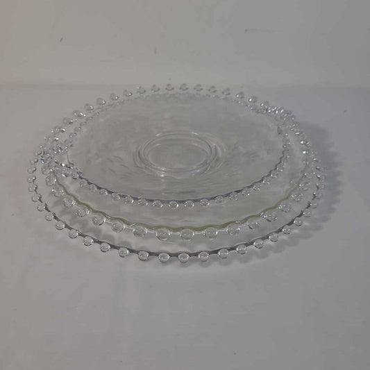S/3 CORNFLOWER SERVING PLATES