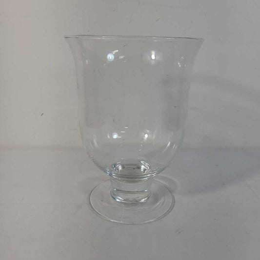 FOOTED GLASS VASE