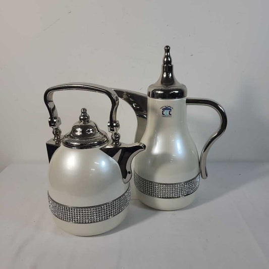 2PC JEWELED TEAPOT SET