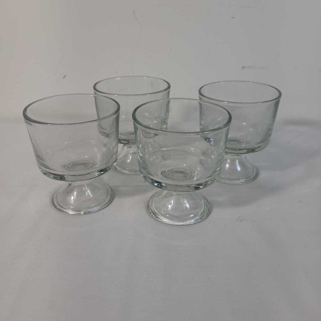 S/4 ANCHOR HOCKING MINI DESSERT GLASSES
