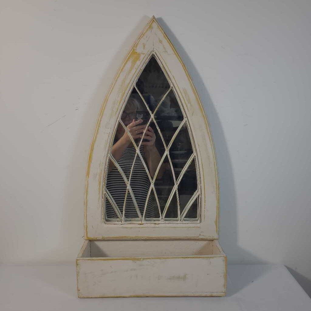 MIRROR BACK ARCHED PLANTER