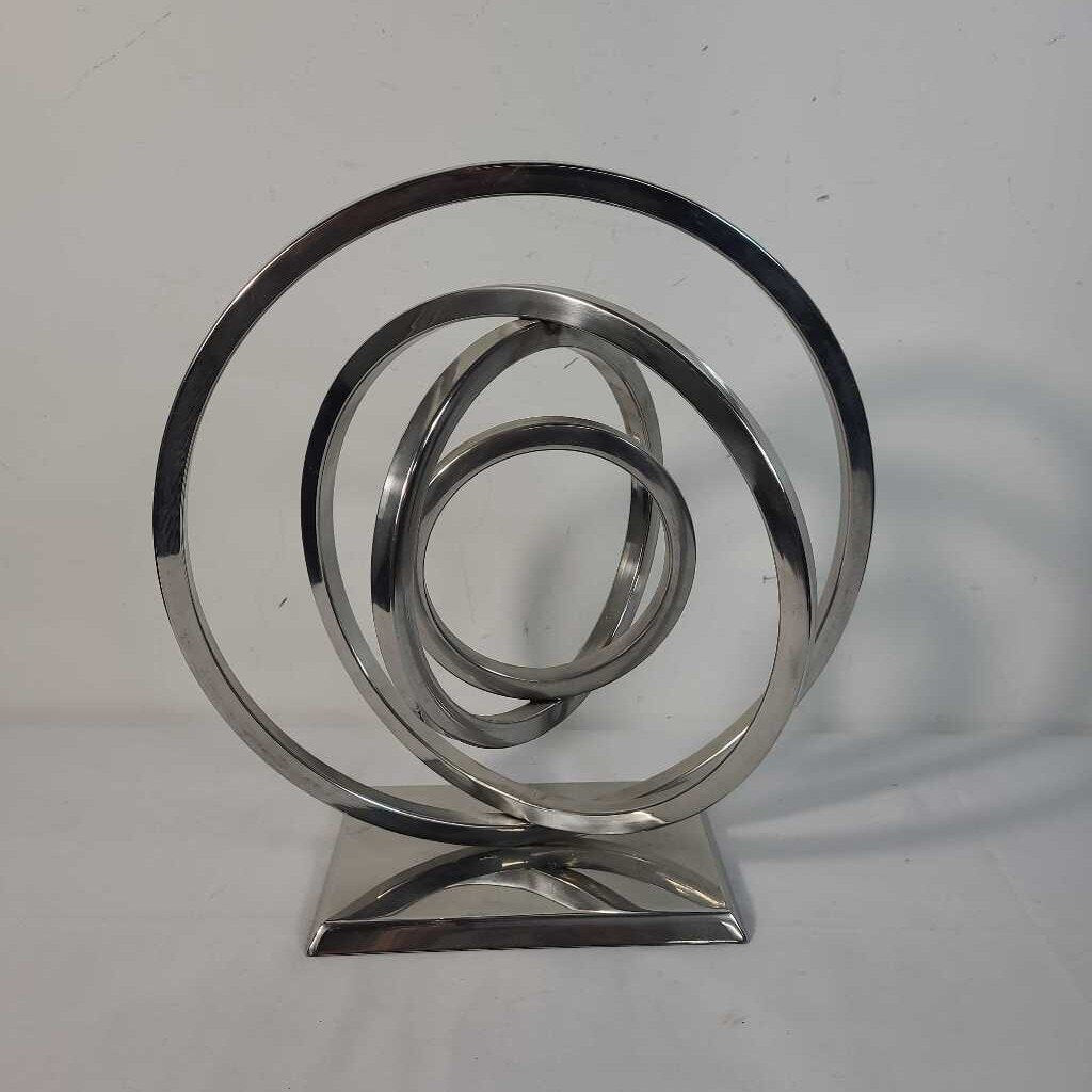 SILVER SPHERE ON STAND
