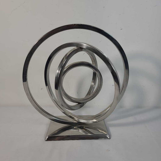 SILVER SPHERE ON STAND