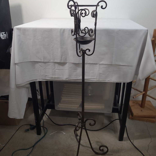 BRONZE FLOOR CANDLE HOLDER