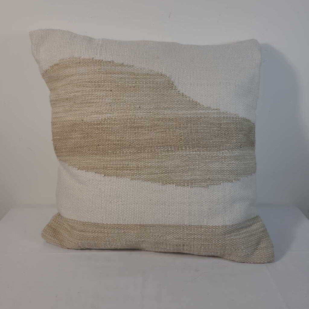 2 TONE BEIGE PILLOW